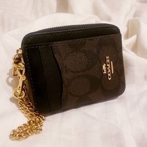 *Reserved* NEW Coach Brown Card Wallet